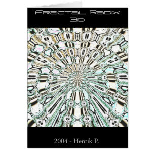 Raíz 3d (tarjeta) del fractal