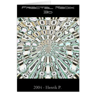 Raíz 3d (tarjeta) del fractal