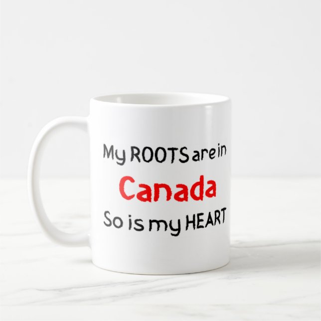 raiz de canadá taza de café (Izquierda)