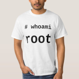 raíz del whoami - camisa ligera para los sysadmins