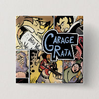 Raja del garaje:  Botón del collage