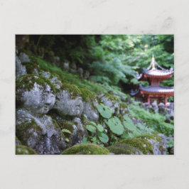 Rakan del templo Otagi Nenbutsu en la postal de Ky