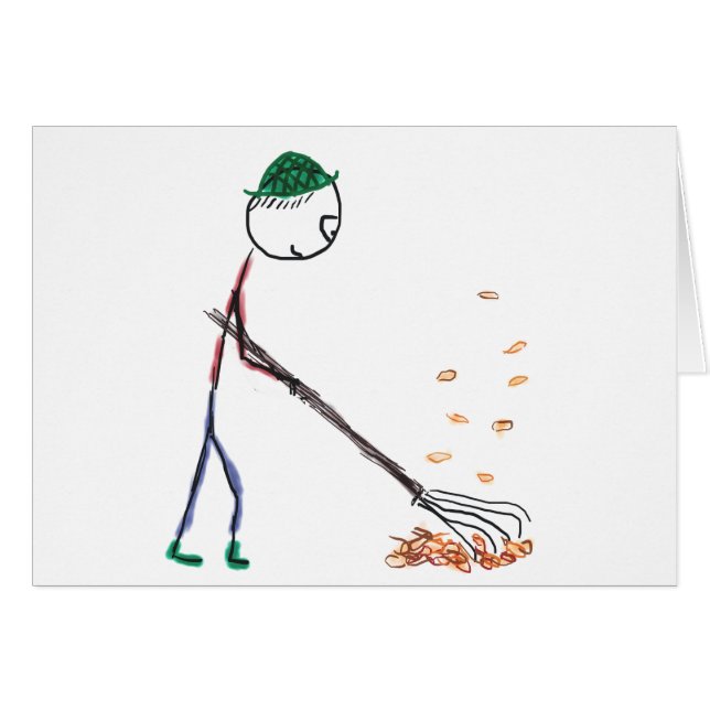 Raking Autumn Leaves (Anverso (Horizontal))