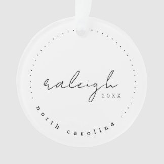 Raleigh North Carolina Travel USA Ornamento simple
