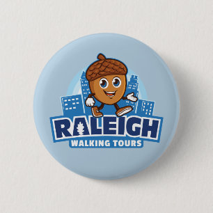 Raleigh Walking Tours botón Acorn