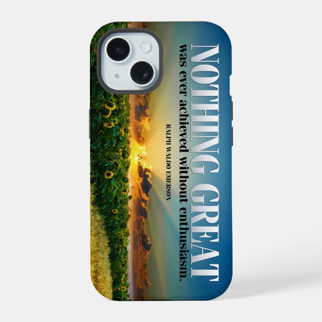 Ralph Waldo Emerson Entusiasmo por la cita Inspira (Reverso )