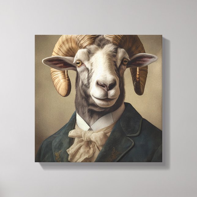 Ram In a Suit | Arte Animal | Animal en un traje (Anverso)