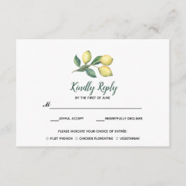 Rama de árbol limón | Boda RSVP con elección de co