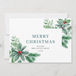 Rama de bayas de acebo festivas Navidad Corporativ