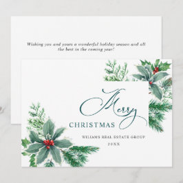 Rama de bayas de acebo festivo Navidad Corporativo