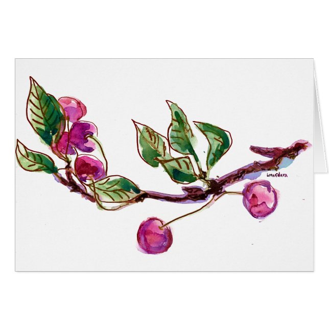 Rama de cerezas (Anverso (Horizontal))