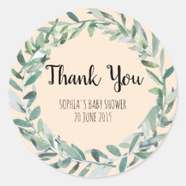 Rama de correa floral Botánica Gracias Pegatina