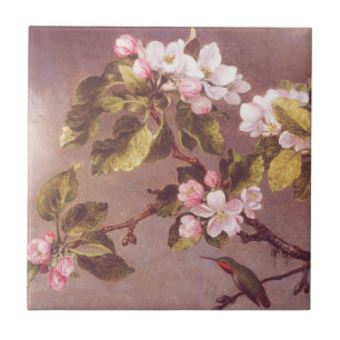 Rama de flor de cerezo Piedras Baldosa Cerámica