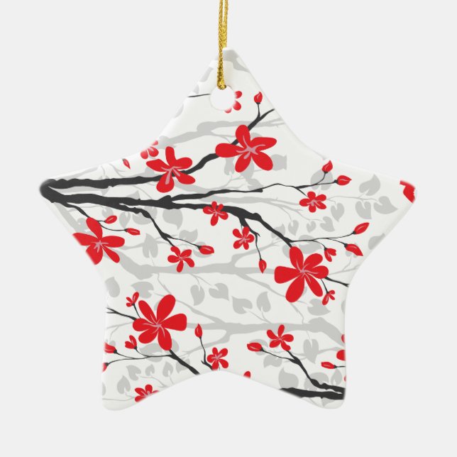 Rama de magnolia y adorno personalizado de flores (Frente)