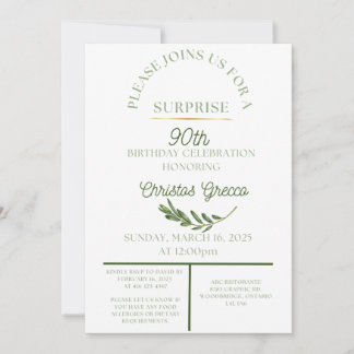 Rama de olivo - Invitación
