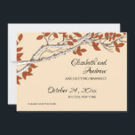 Rama de otoño Guardar el anuncio de fecha<br><div class="desc">Un hermoso salven el anuncio de la fecha, para una boda de otoño, con ramas blancas con hojas de otoño contra un fondo crema.Diseñado por Freepik). () La tarjeta es fácil de personalizar con su texto, fuente y color de fuente.() ¿No es exactamente lo que buscas? Todos nuestros productos pueden...</div>