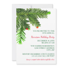 Rama de Pino - Invitación a la Fiesta de Navidad