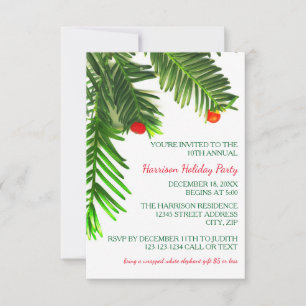 Rama de Pino - Invitación a la Fiesta de Navidad 3