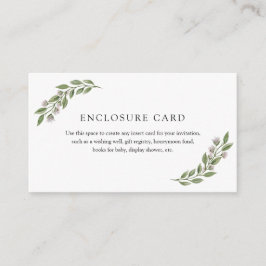 Rama de vegetación y tarjeta de envoltorio de lava