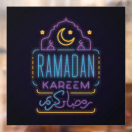 Ramadan Kareem Hogar o Pegatina de ventana de nego