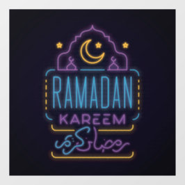 Ramadan Kareem Hogar o Pegatina de ventana de nego