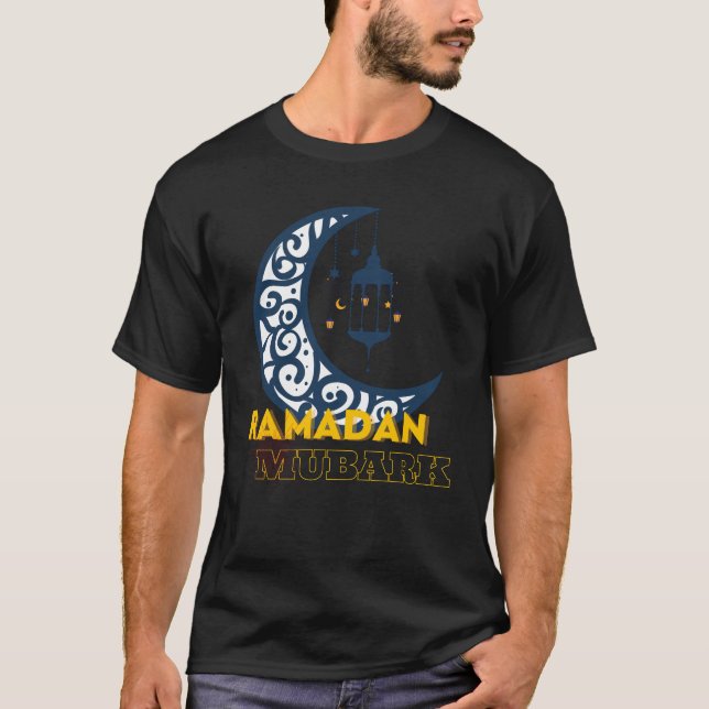 Ramadan Kareem-Ramadan Mubark | Camiseta islámica (Anverso)