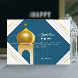 Ramadán Kareem | Tarjeta de felicitación con marco