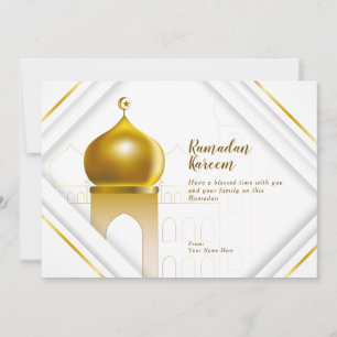Ramadan Kareem Tarjeta de felicitación de marco