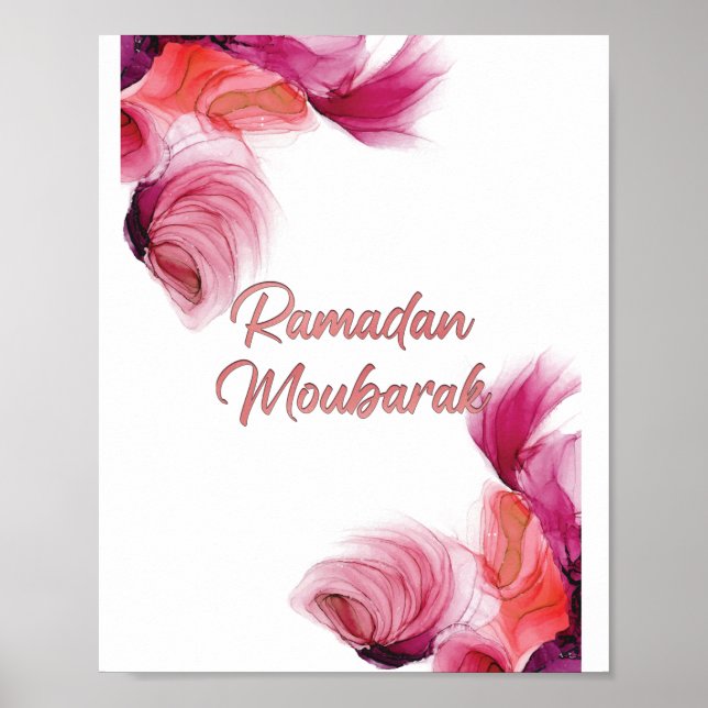 Ramadan Mubarak arte islámico (Frente)