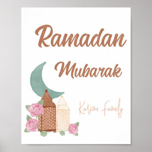 Ramadan Mubarak Decoración Personalizado Nombre de