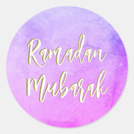 Ramadan Mubarak Pegatina de Ronda Clásica