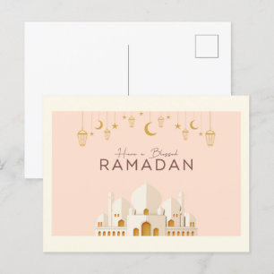 Ramadan Mubarak Tarjeta postal de vacaciones Ram