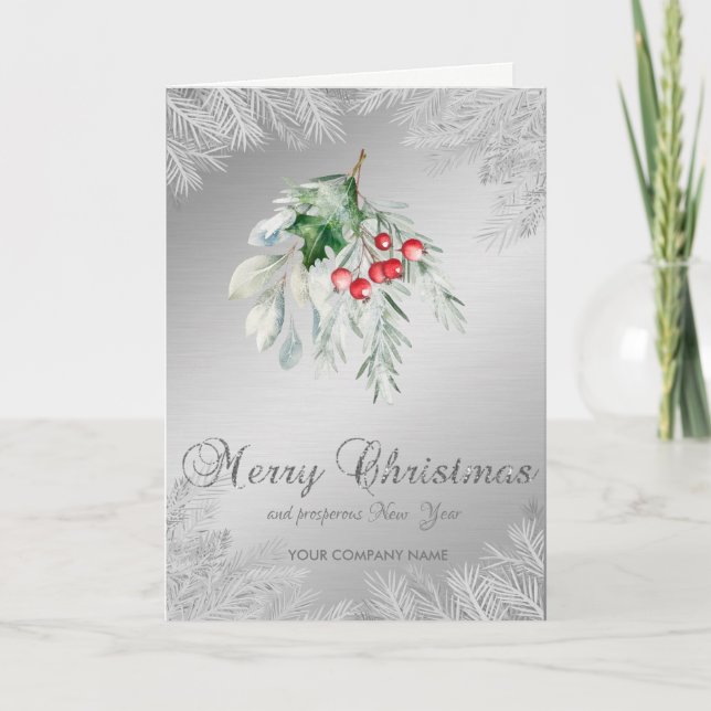 Ramas de árbol de Navidad Muérdago plateado (Anverso)