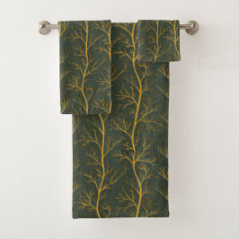 Ramas de árbol gráficas de oro modernas