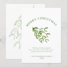 Ramas de bayas de Navidad con acuarela Verdor