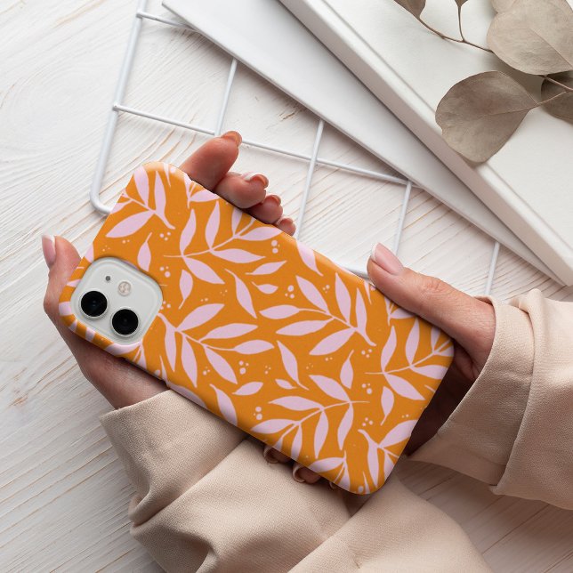 Ramas de bonito - iPhone naranja y Funda rosa Mate (Subido por el creador)