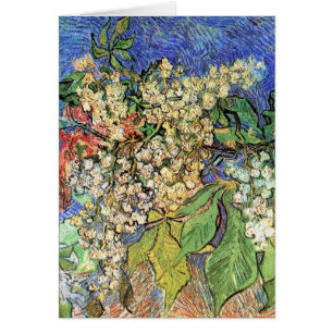 Ramas de castaño en flor por Vincent van Gogh