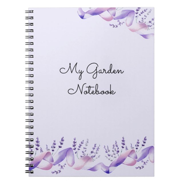 Ramas de Lavanda Mi Cuaderno de Jardín (Frente)