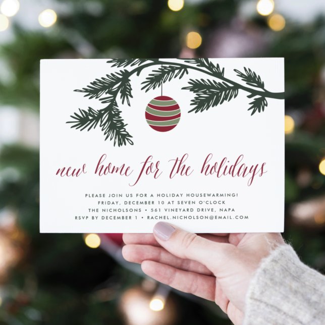 Ramas de Navidad | Invitación a una fiesta de inau (Subido por el creador)