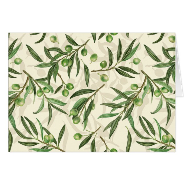 Ramas de oliva acuarela (Anverso (Horizontal))