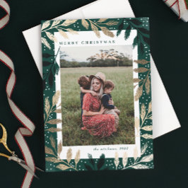 Ramas de oro Feliz Navidad 3 Foto