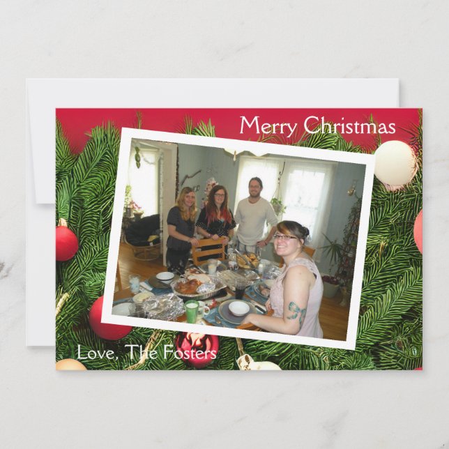 Ramas de pino bonitas Navidad Foto (Anverso)