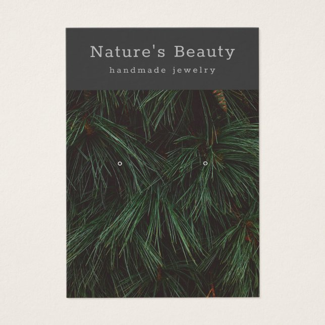 Ramas de Pino Tarjeta de visualización de joyas de (Frente)