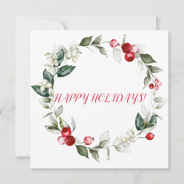 Ramas de RED BERRY para vacaciones de invierno (Anverso)