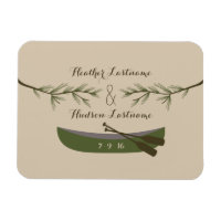 Ramas Evergreen + Canoa Guardar El Imán De Fecha