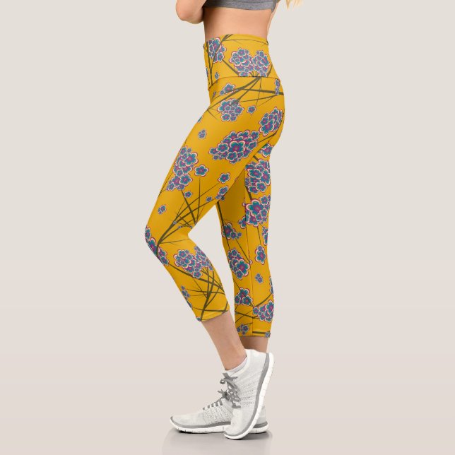 Ramas peculiares de alto deseo de Capri Leggings (Izquierda)