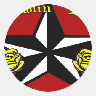 Ramblin Rosa Pegatina