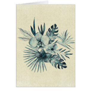 Ramblo de hojas tropicales