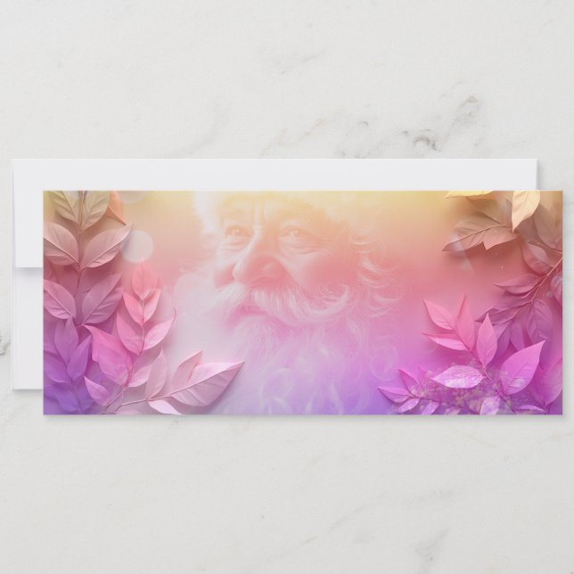 Rameaux de fleurs et père noël (Anverso)