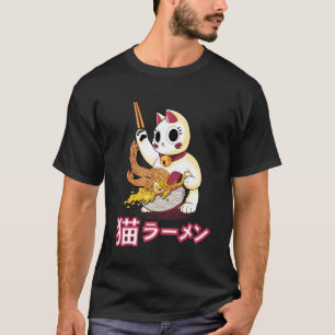 Ramen de gato de camiseta
